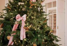 Оксамитові бантики: головний тренд новорічного декору 2024